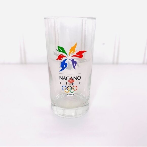 SET OF 4 NAGANO OLYMPIC  GAME 1998 VINTAGE GLASS - Picture 1 of 7